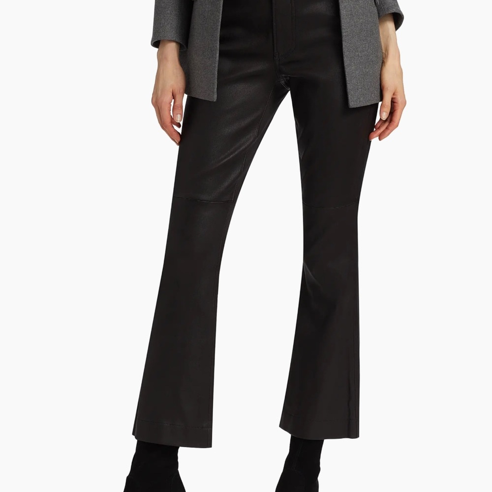Veronica Beard Carson Faux Leather High-Rise Pants